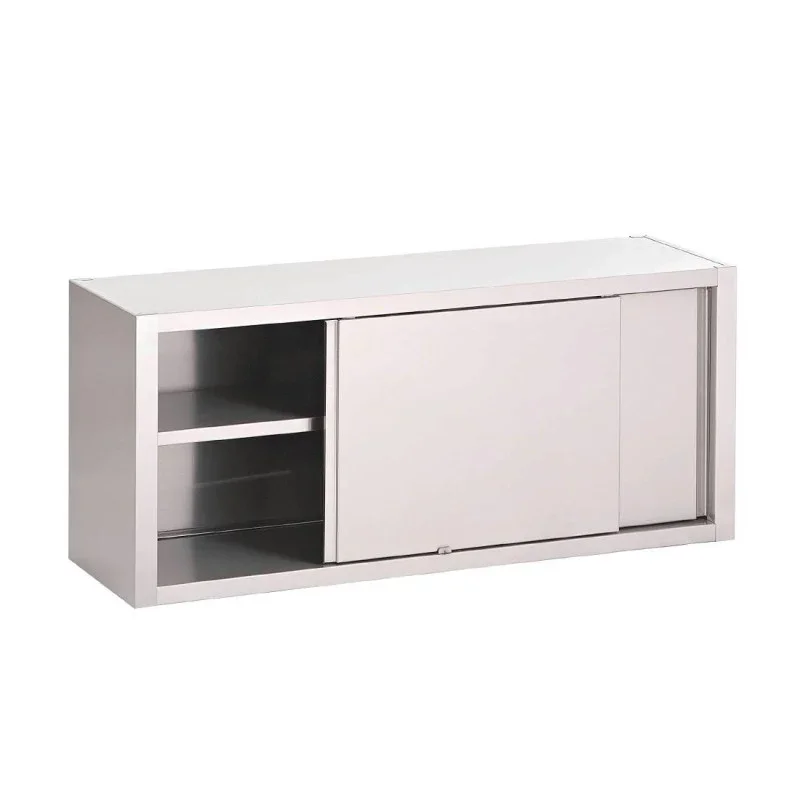 Placard Mural Inox Avec Portes Coulissantes - L 1400 x P 400 mm Satisfait Ou Remboursé