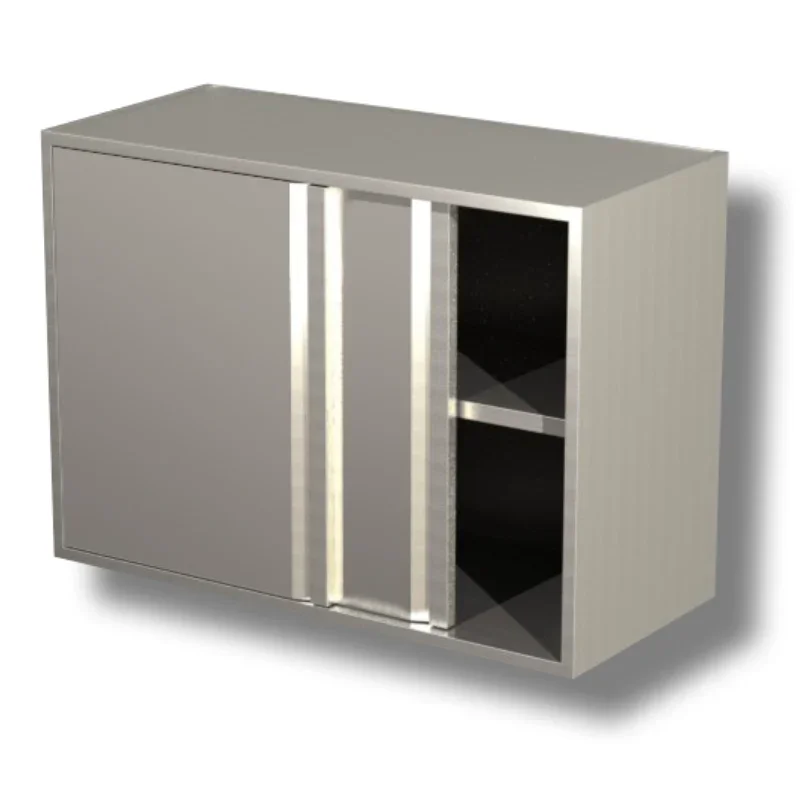 Bon Marché Armoire Inox Suspendue à Portes Coulissantes - L 1700 mm