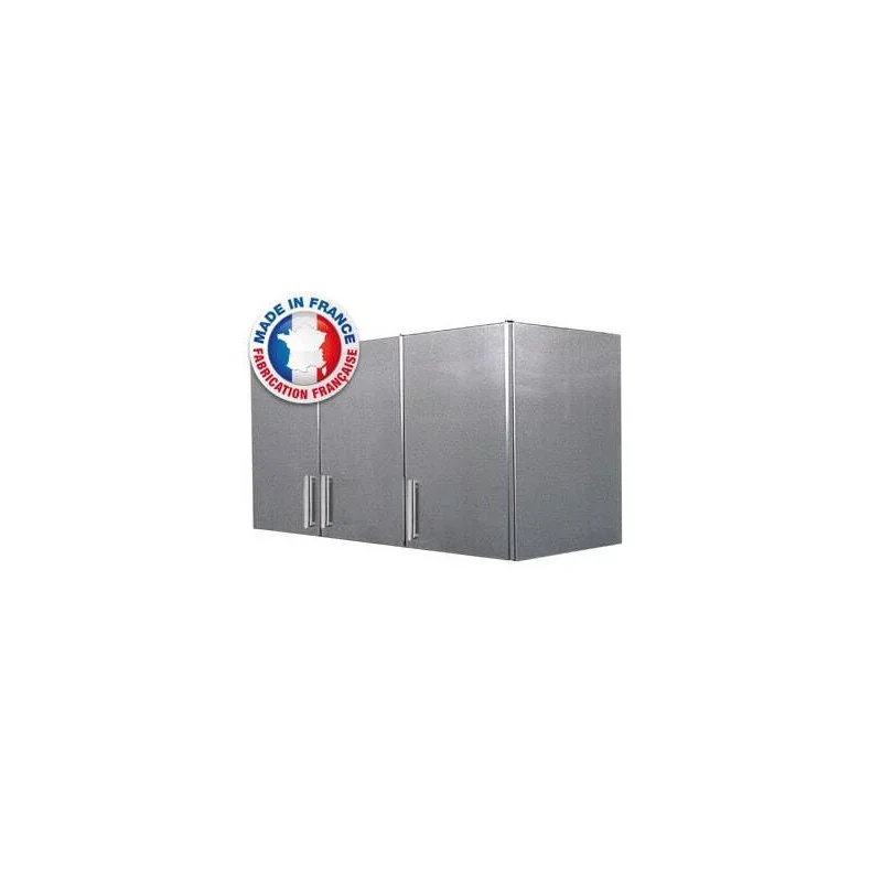 Meuble Mural à 3 Portes Battantes avec 6 Bacs à Ingrédients - L 1350 mm Petit Prix