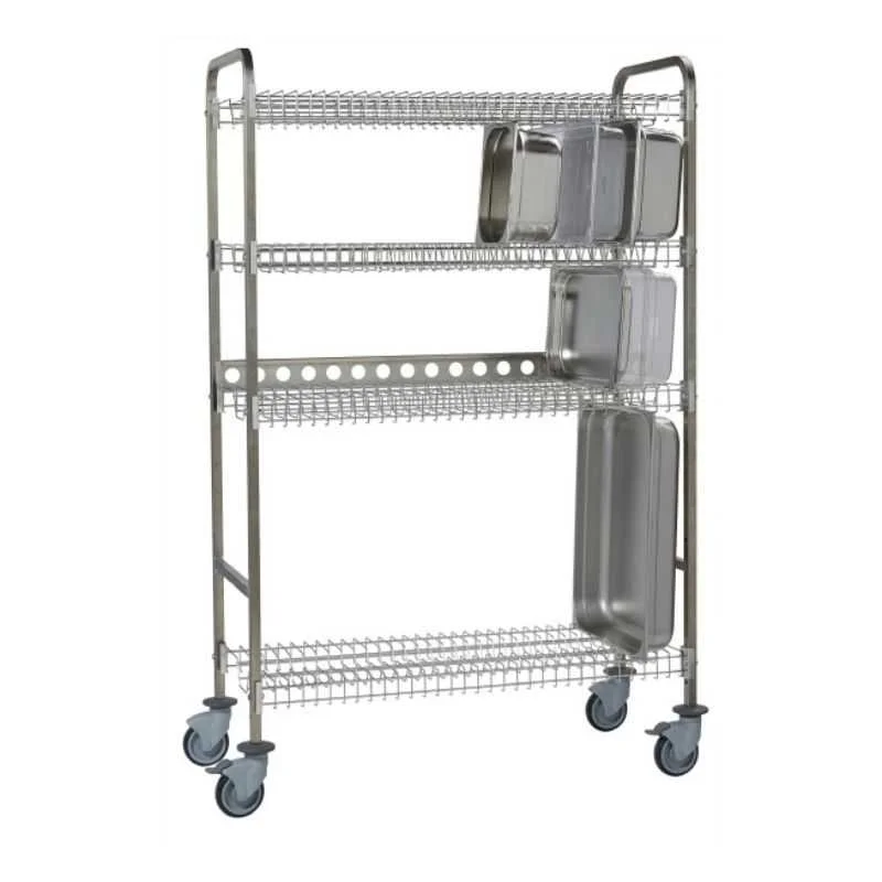 Marque Chariot d'Egouttage et de Stockage de Bacs GN - 3 Niveaux