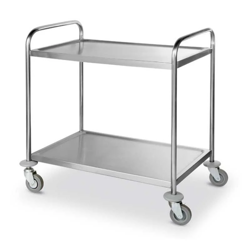 Commander Vite Chariot Inox 2 Plateaux - 2 x 50 Kg