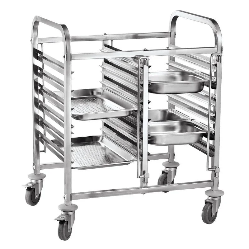 Dernier Modèle Chariot Porte-Plateaux Double - 12 x GN 1/1