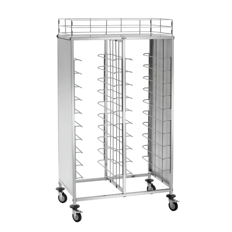 Authentique Chariot à Plateaux en Inox - 80 Kg