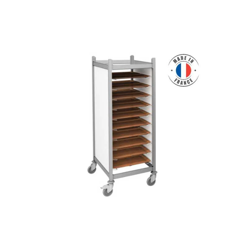 Authentique Chariot De Service 24 Plateaux 530x370 mm - 12 Niveaux