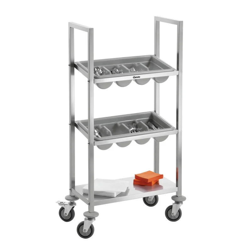 Nouvel Arrivage Chariot à Couverts en Inox