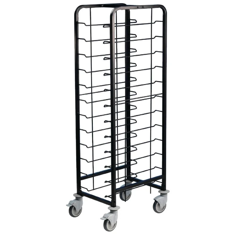 Chariot De Débarrassage 12 Plateaux en Acier - L 510 x P 640 mm Prix Cassé