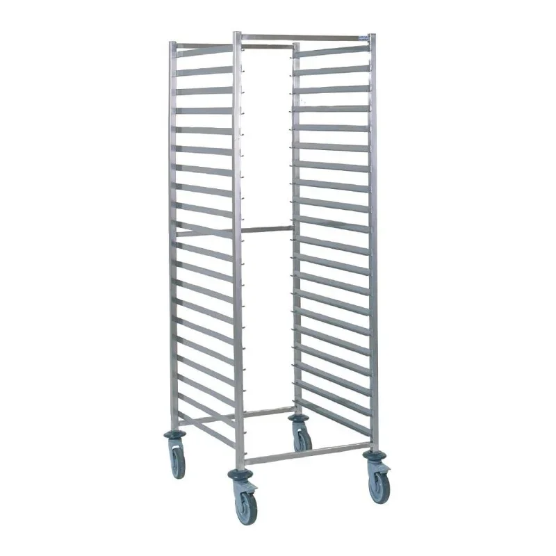 Offre Du Jour Chariot à Glissières GN 2/1 en Inox - 20 Niveaux