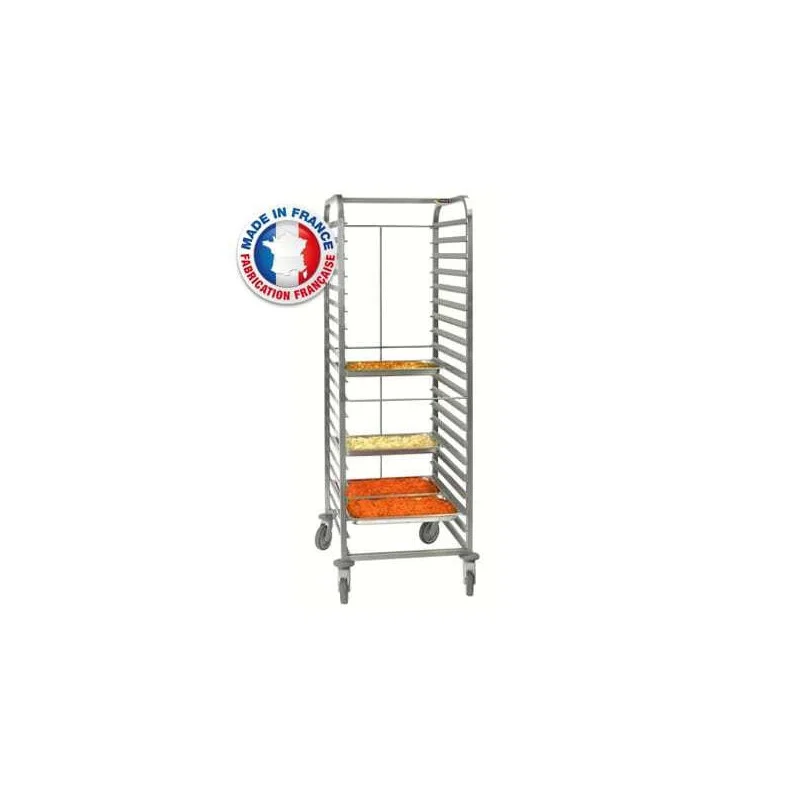 Échelle Gastronorme pour Bacs GN 2/1 avec Barre d'Arrêt et Roulettes Polyamide - 20 Niveaux Seulement Aujourd’hui