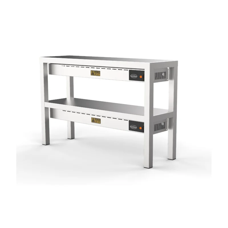 Jusqu’à Épuisement Des Stocks Étagère Chauffante en Céramique - 2 Niveaux - L 1200 x P 300 mm