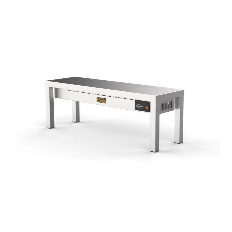 Expédition Rapide Etagère de Table Chauffante en Céramique - 1 Niveau - L 1200 x P 300 mm
