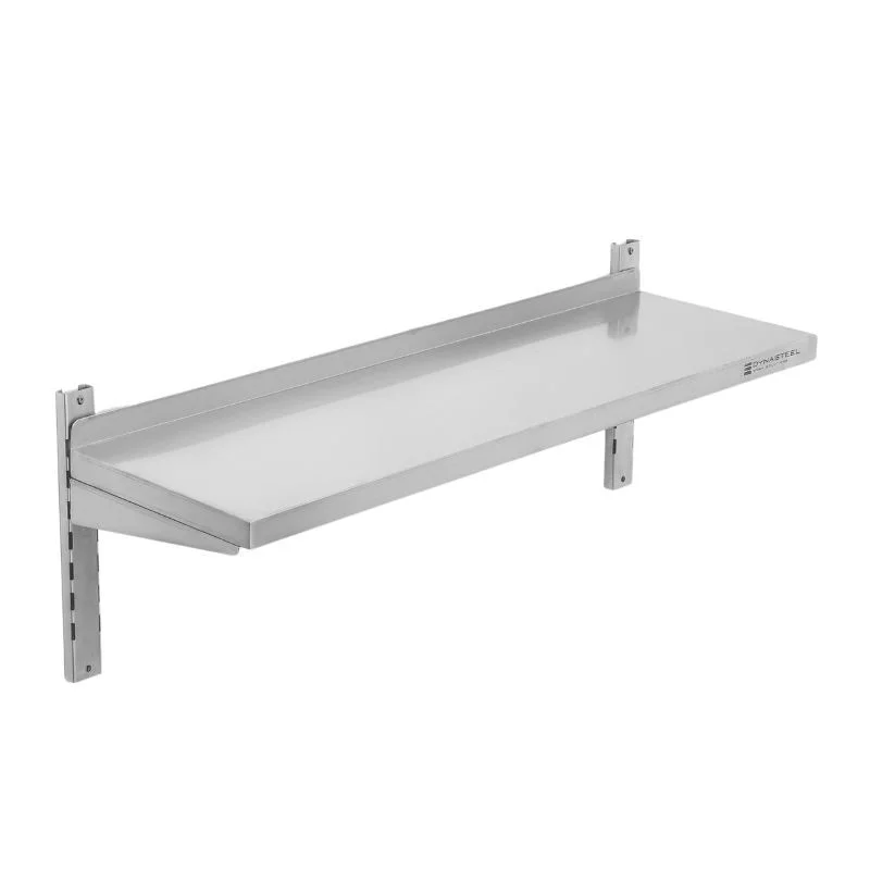 Soldes Etagère Murale en Inox sur Crémaillères - L 1200 x P 300 mm