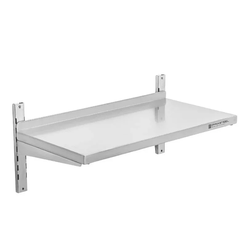 Promotion Saisonnière Etagère Murale en Inox sur Crémaillères - L 800 x P 400 mm