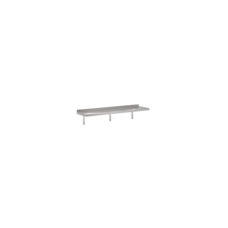 Etagère Murale en Inox avec Support - L 2000 x P 300 mm Nouveauté