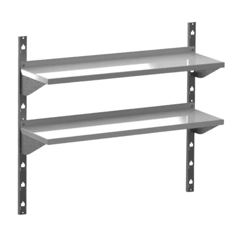 Étagère Murale à Bords Droits sur Crémaillères - 1200 x 400 mm Produit De Marque