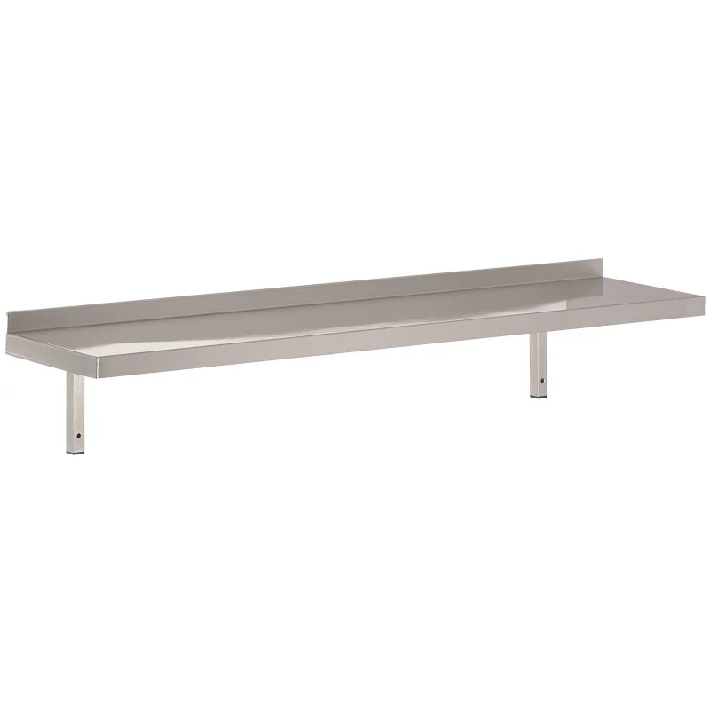 Etagère Murale en Inox avec Support - L 800 x P 400 mm Prix Choc