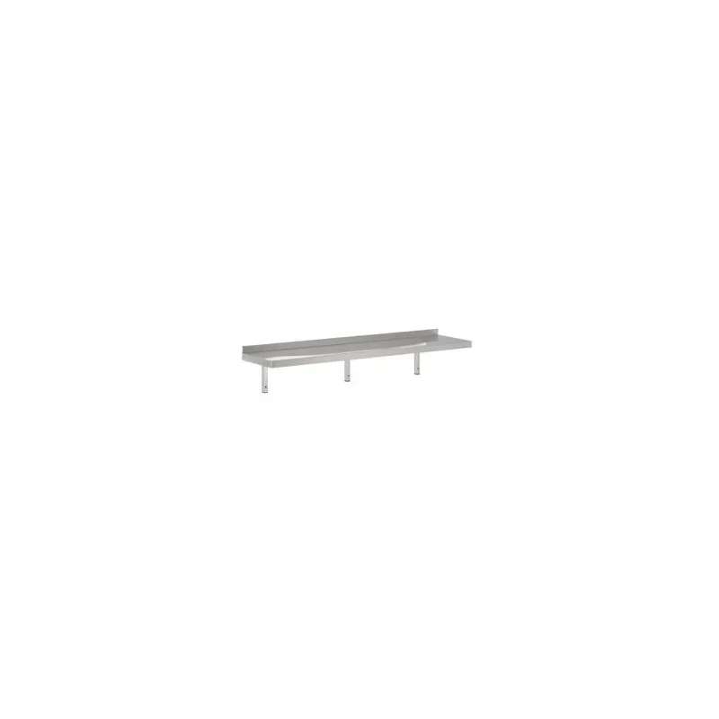 Meilleur Choix Etagère Murale en Inox avec Support - L 2200 x P 300 mm