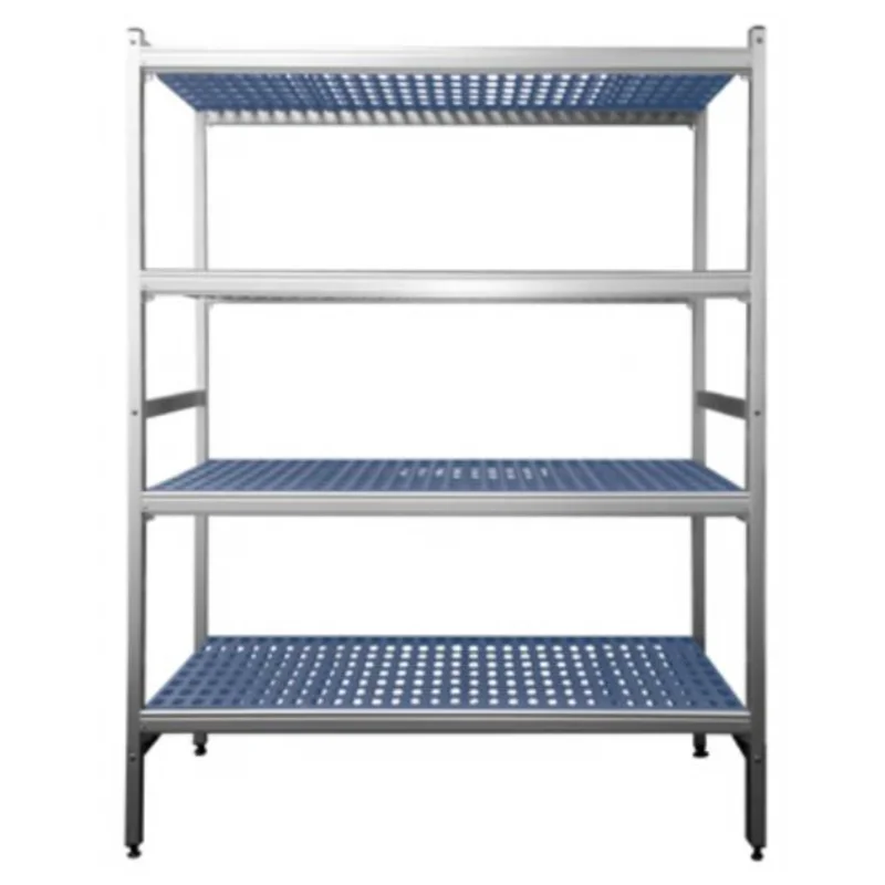 Offre Du Jour Rayonnage 4 Niveaux en Aluminium - L 2010 x P 465 x H 1700 mm