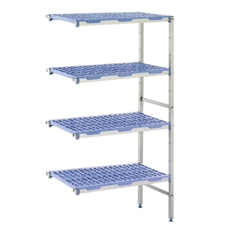 Rayonnage Modulaire en Angle 4 Niveaux - L 649 x P 400mm Dernière Chance