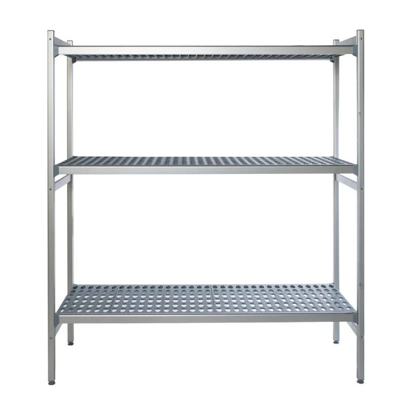Promotion Saisonnière Rayonnage en Aluminium 3 Niveaux - L 1859 x P 500 mm