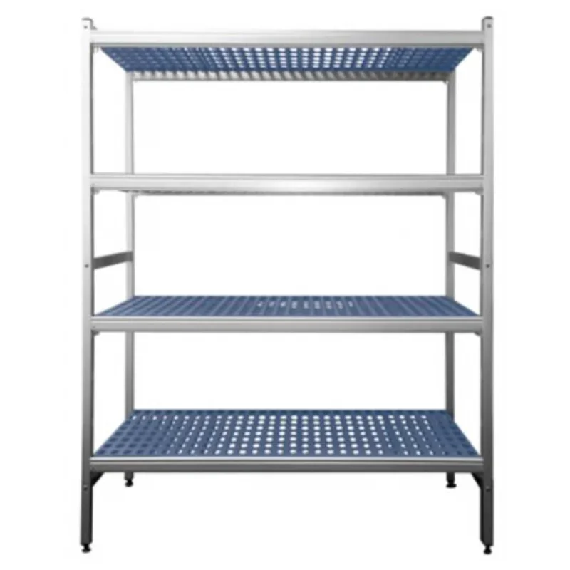 Meilleure Vente Rayonnage 4 Niveaux en Aluminium - L 4203 x P 465 x H 1700 mm