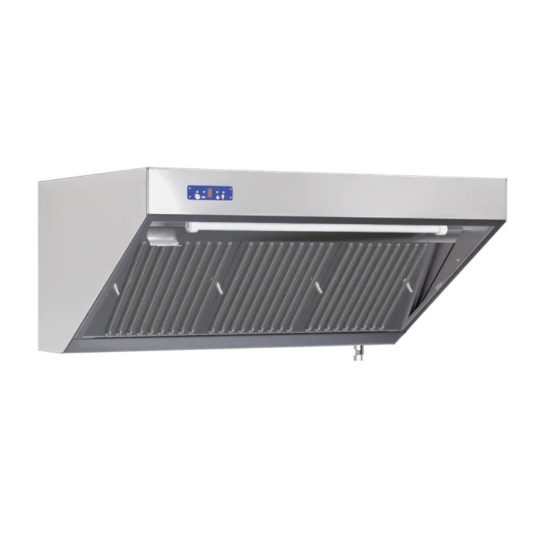 Hotte Snack Complète Profondeur 900 - Longueur 1600 - Avec Moteur, Led et Variateur Soldes