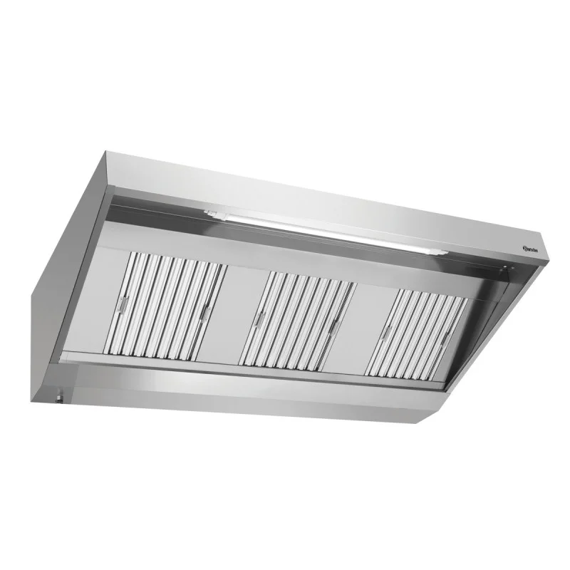 Hotte Murale avec Moteur et Eclairage - L 1800 x P 900 mm Prix Bas