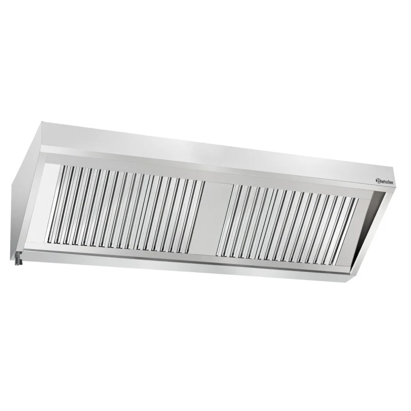 Hotte Murale avec Moteur et Eclairage - L 2000 x P 700 mm Commande En Gros