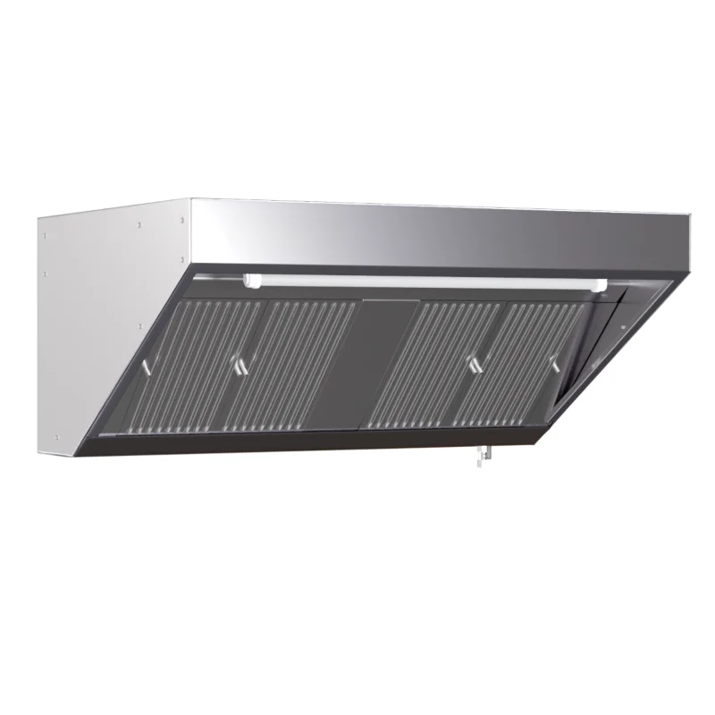 Hotte Snack Profondeur 900 avec Led et Sans Moteur - Longueur 4400 Haute Qualité