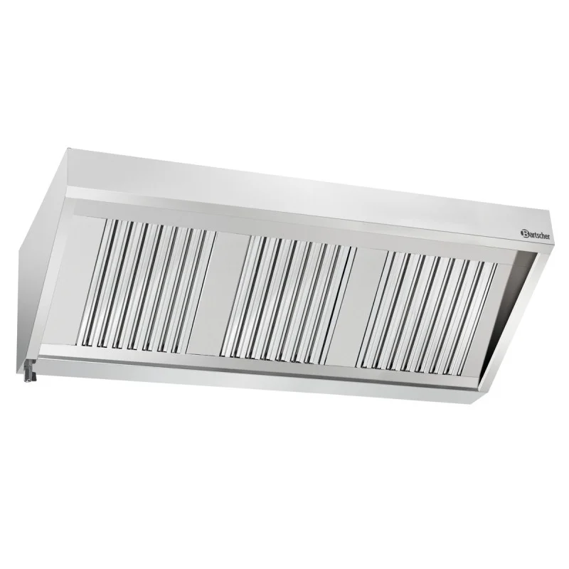 Hotte Murale avec Eclairage - L 1600 x P 700 mm Super Prix