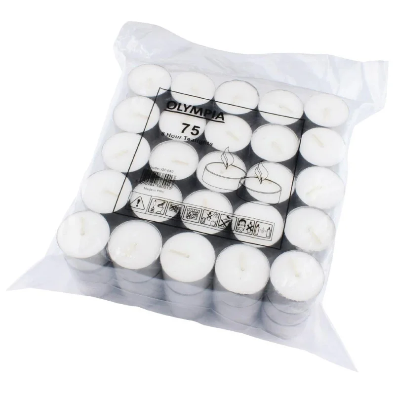 Offre Du Jour Bougies Chauffe-Plat 8 Heures - Lot de 75