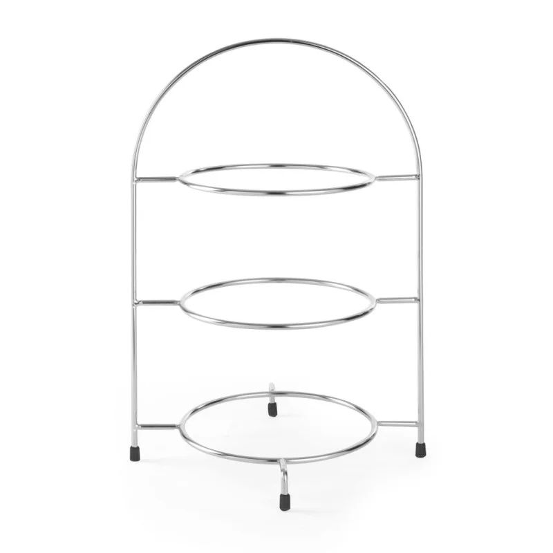 Présentoir à Assiettes Chromé - 275 mm de Diamètre Nouvelle Collection