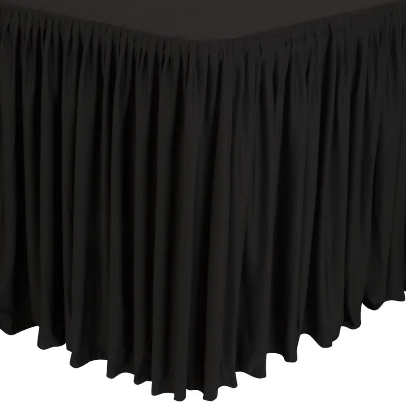 Populaire Nappe et Juponnage Rectangulaires Noirs - 750 x 1820 mm