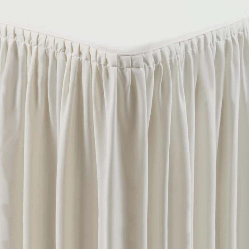 Nappe et Juponnage Ecrus Rectangulaires Froncés - 750 x 1820 mm Acheter Direct