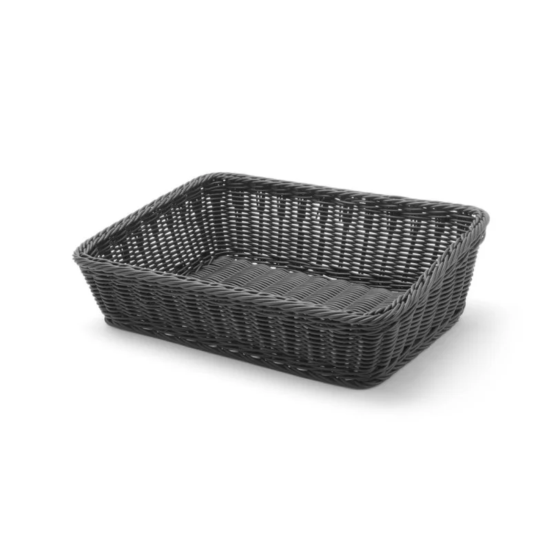 Corbeille à Pain Rectangulaire Noire - 400 x 300 mm Vente Directe