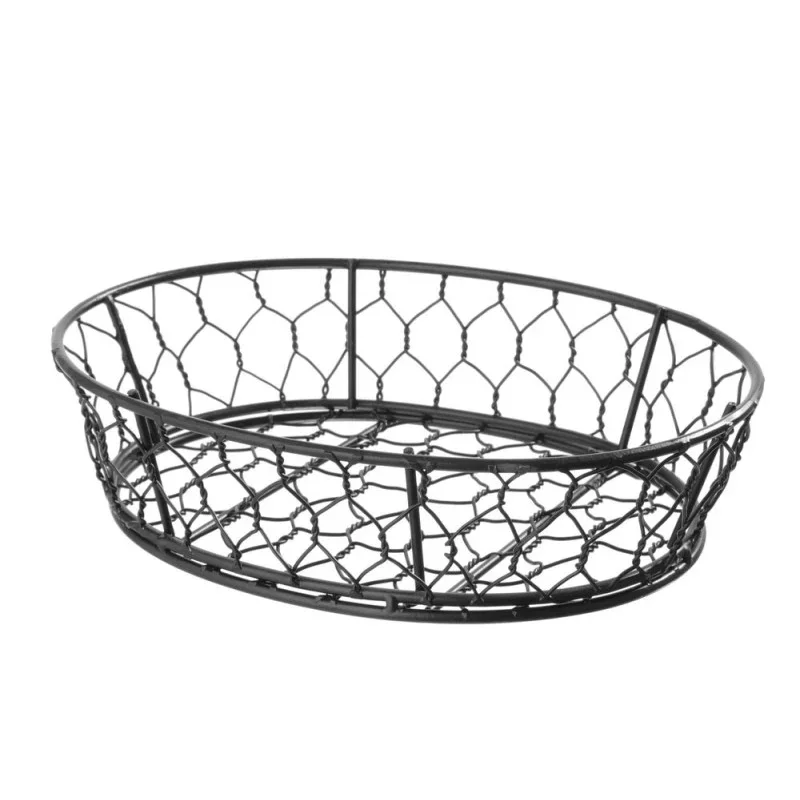 Corbeille en fil Déco Ovale - 230 x 180 mm Usine Directe