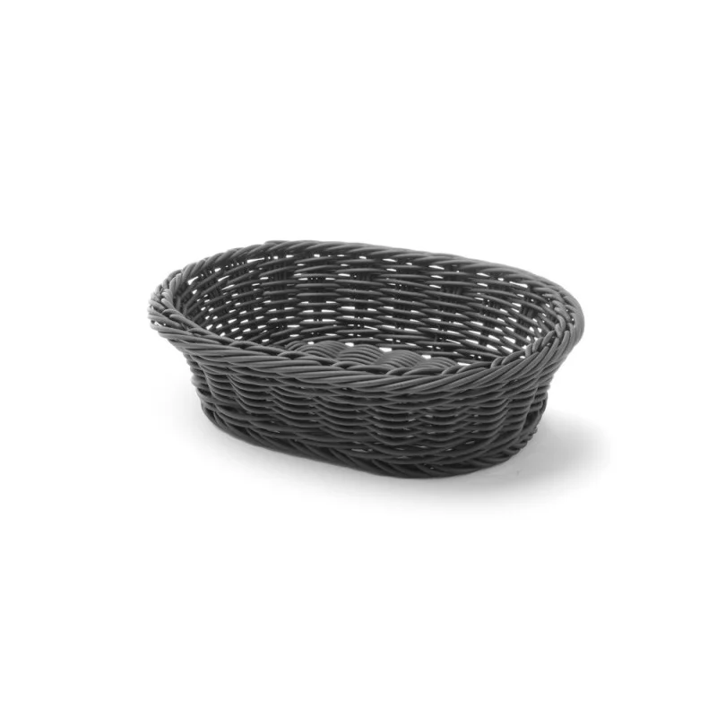 Corbeille à Pain Ovale Noire - 250 x 190 mm Retour Gratuit