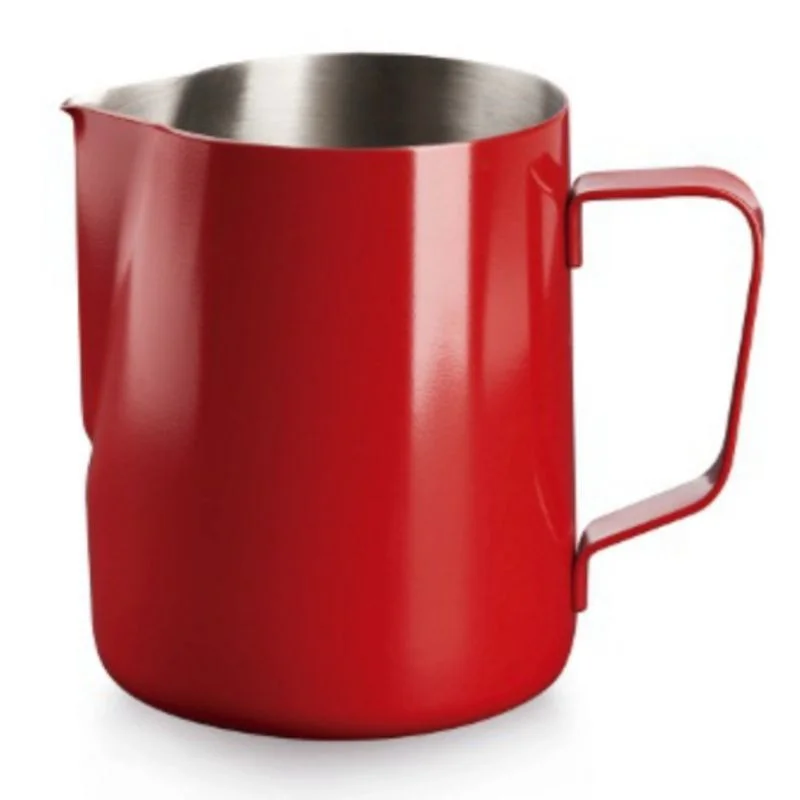 Bon Marché Pot Crémier Rouge en Inox - 35 cl