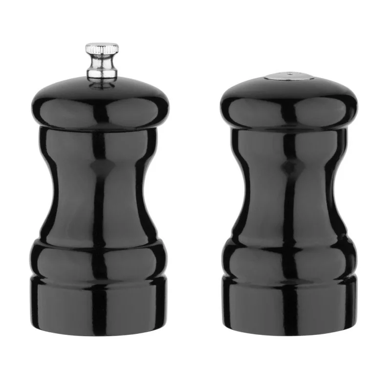 Prix Cassé Ensemble Sel Et Poivre En Bois Noir