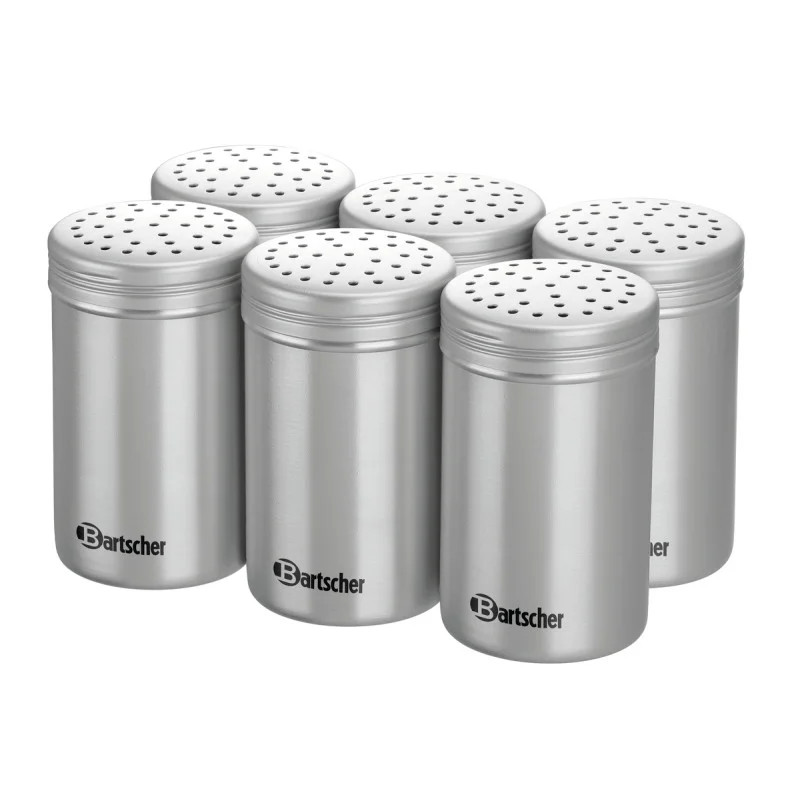 Lot de 6 Salières en Aluminium - 11 cm Acheter En Ligne