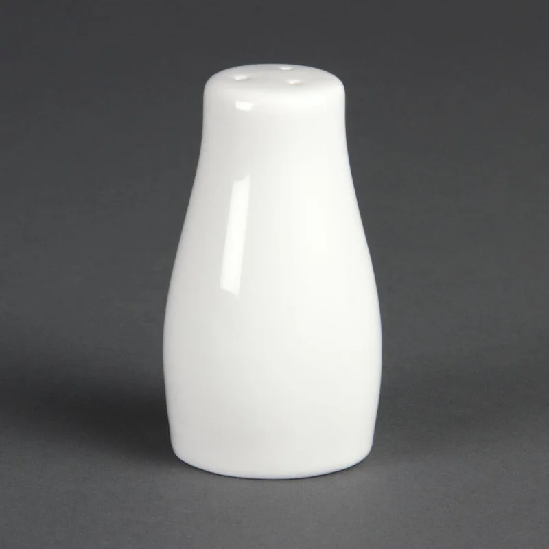 Haute Qualité Salière Blanche - H 90 mm - Lot de 12