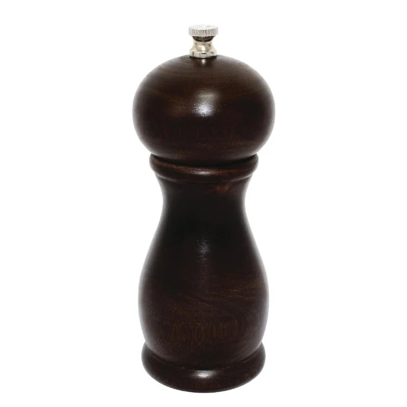 Moulin à Sel et à Poivre Bois Foncé - H 153 mm Commande En Gros