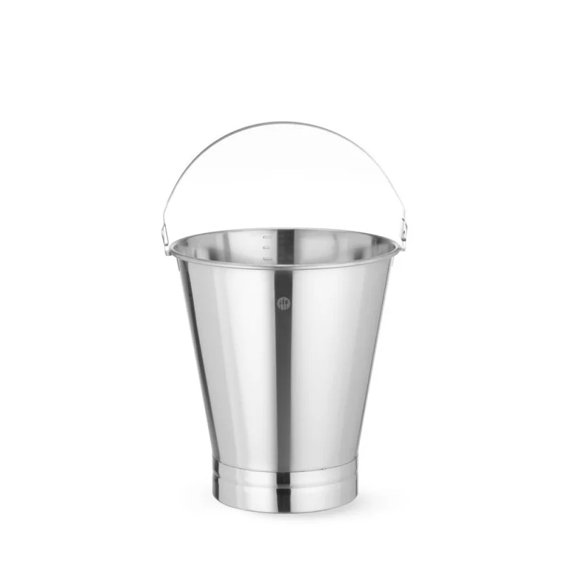 Seau en Inox avec Fond Renforcé - 12 L Promotion Saisonnière