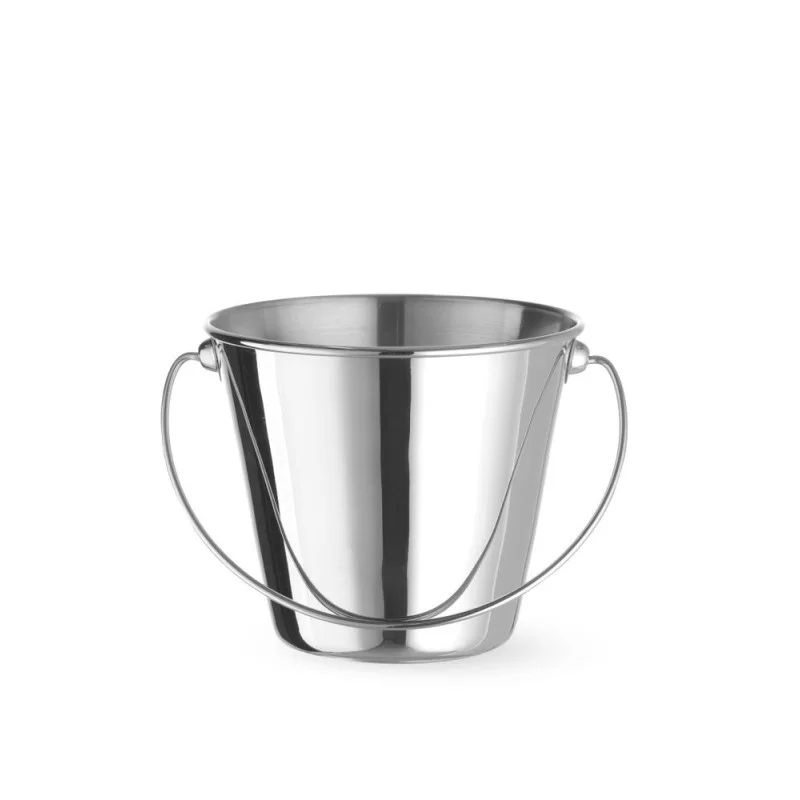 Usine Directe Seau en Inox avec Poignée - ø 130 mm