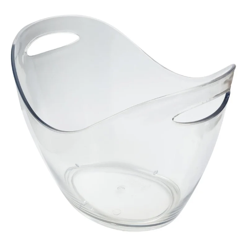 Commander Vite Seau à Vin en Plastique Transparent - 8 L