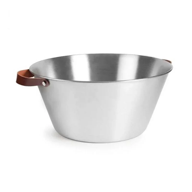 Seau À Champagne Rond En Inox - 30 L - Ø 50 Cm Prix Choc