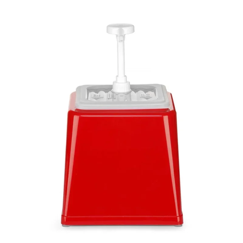 Jusqu’à Épuisement Des Stocks Distributeur de Sauce avec Pompe - Rouge - 2,5 L