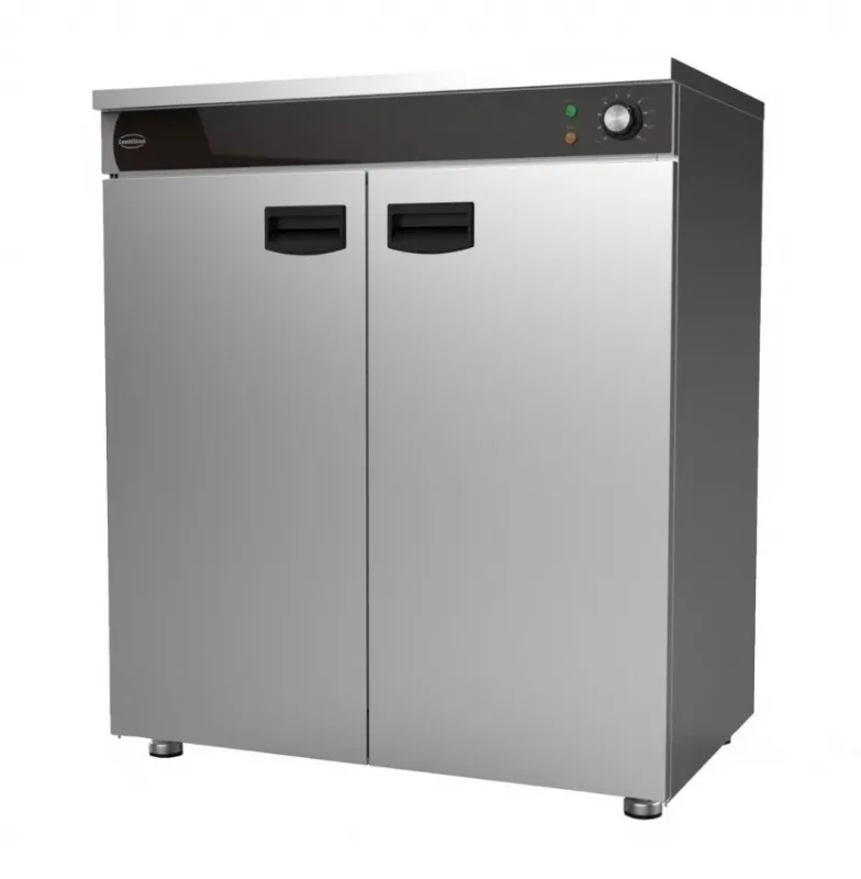 Soldes Armoire chauffante 2 portes 90/120 assiettes 32 cm