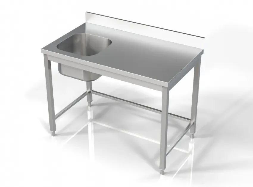 Super Prix Plonge inox bac 1 à gauche 1200x700