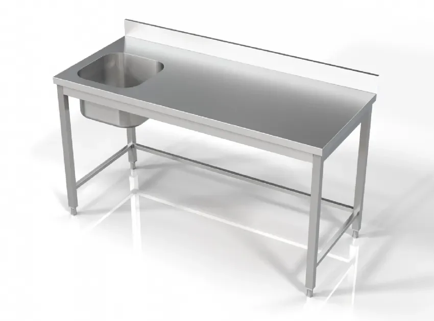 Plonge inox bac 1 à gauche 1600x700 Offre Limitée