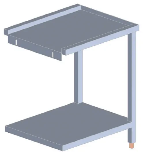 Populaire Table de sortie inox gauche ou droite - avec longueur 700